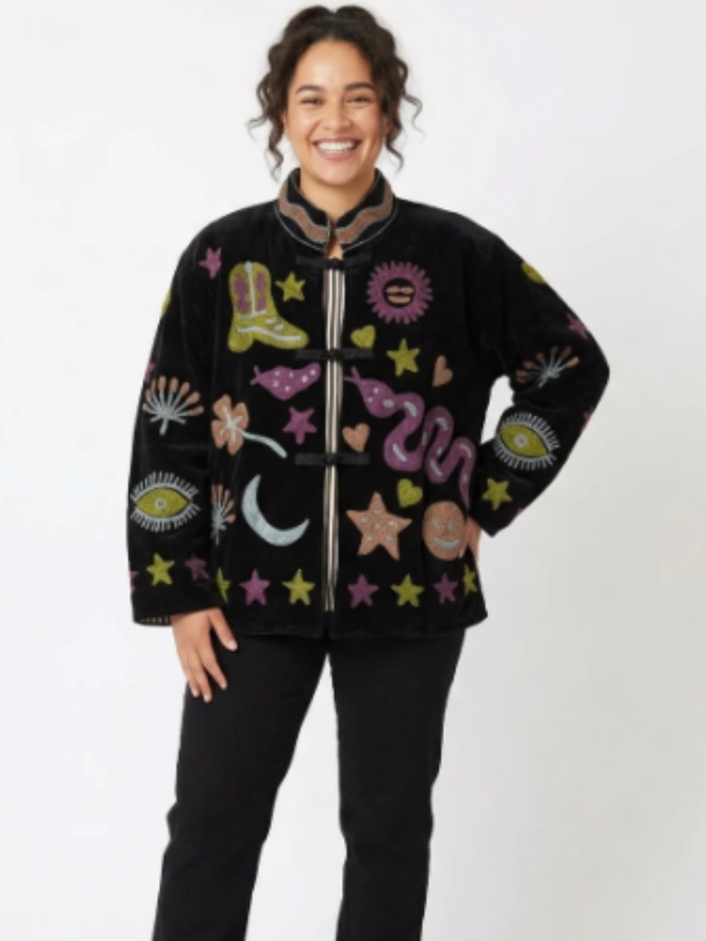 Midnight Rodeo Velvet Jacket-One of a Kind